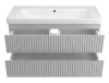 Тумба с раковиной Brevita Виктори УТ000025791 Серый шелк, 105 см фото 3