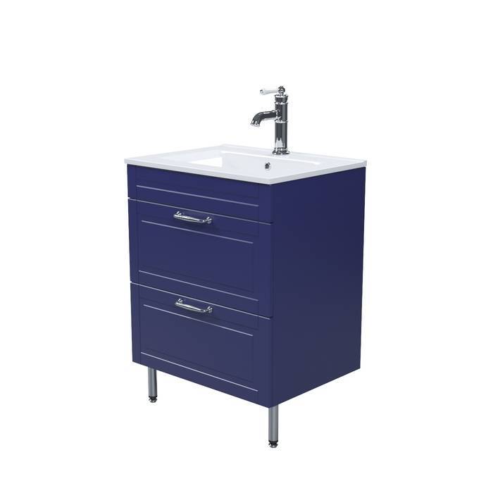 Тумба с раковиной Iddis Oxford 60 OXF60N0i95K напольная, синий