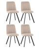 Набор из 4 стульев Stool Group Grein OS-2452-4 Bregocv-31 DUAL X4 бежевый
