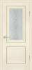 Межкомнатная дверь Profilo Porte экошпон PSB-27, остеклённая, ваниль 900x2000