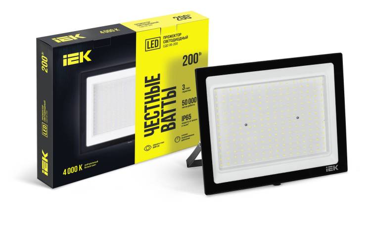 Прожектор светодиодный IEK СДО 06-200 LPDO601-200-40-K02