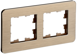 Рамка 2-постовая IEK Brite BR-M22-M-21-K37 шампань