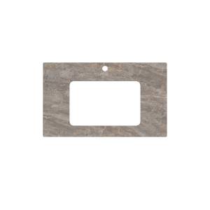 Столешница Kerama Marazzi Plaza PL3.VT280\80 для раковин, встраиваемых снизу Парнас пепельный лаппатированный