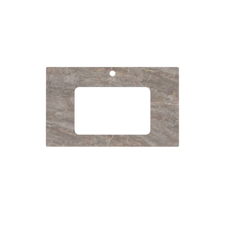 Столешница Kerama Marazzi Plaza PL3.VT280\80 для раковин, встраиваемых снизу Парнас пепельный лаппатированный