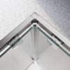 Душевой уголок Belbagno LUCE-A-2-90-P-Cr профиль хром, стекло матовое, 90x90x195 фото 3