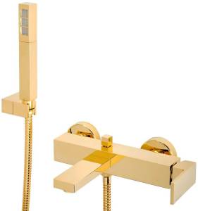 Смеситель для ванны с душем Migliore Kvant Gold 25391