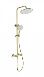 Душевая стойка Wonzon & Woghand WW-B3013-T1-BG с термостатом, золото