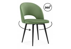 Стул на металлокаркасе Notta Курбис 360 642943 Фисташковый (zd 651)/Черный