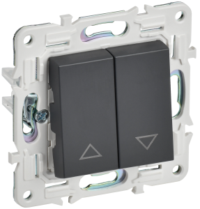 Выключатель жалюзи IEK Skandy SK-V15-0-10-K48 титан