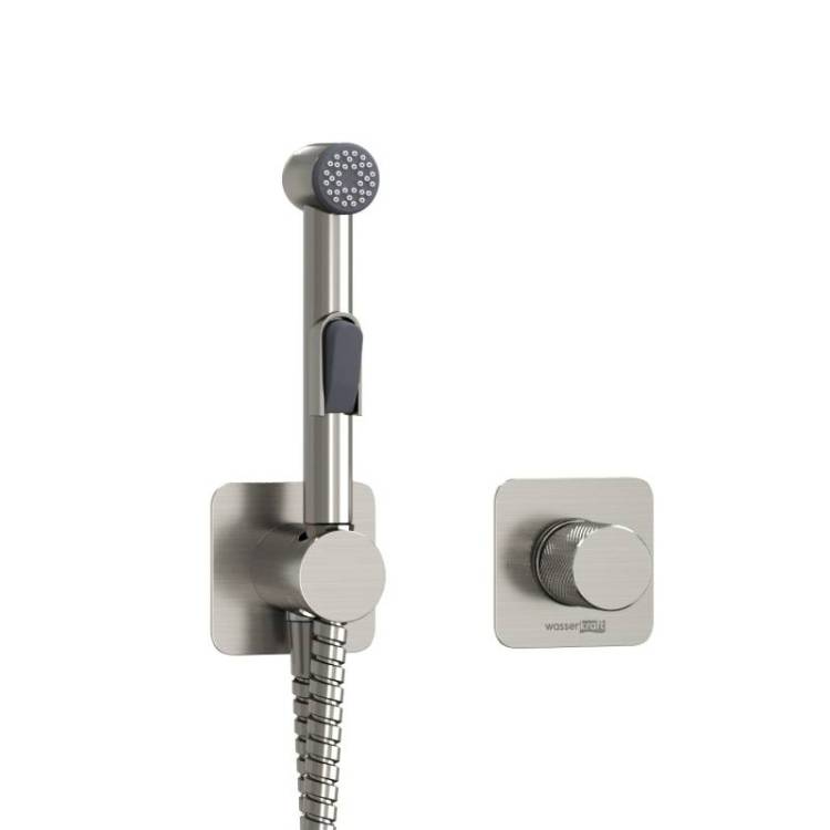 Гигиенический душ Wasserkraft Tauber A6451.275.100.092 встраиваемый, со шлангом, никель