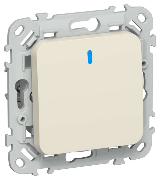 Выключатель 1-клавишный IEK Flite FI-V10-1-10-1-K86 сливочный