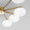 Потолочный светильник Eurosvet Opaline 70220/8 латунь Smart фото 2