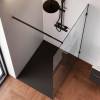 Душевая перегородка Am.Pm X-Joy W94WI-110-F1-BTE 110x195, стекло прозрачное 6 мм, профиль черный фото 4