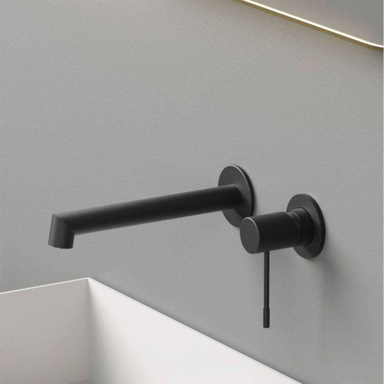 Смеситель для раковины Vincea Desire VBFW-1D1MB встраиваемый, однорычажный, черный матовый