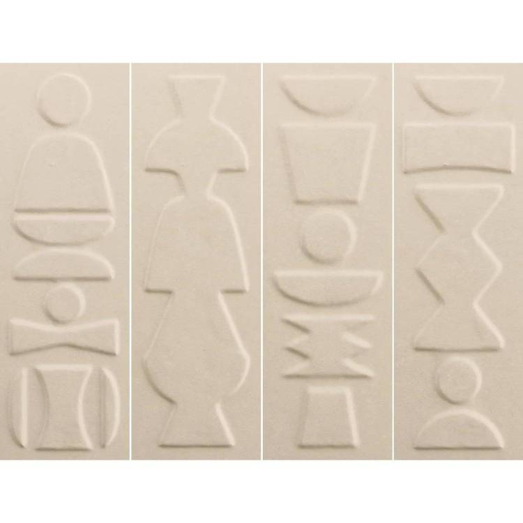 Керамическая плитка 41ZERO42 Nok 4101221 Totem Ivory 6.5x20