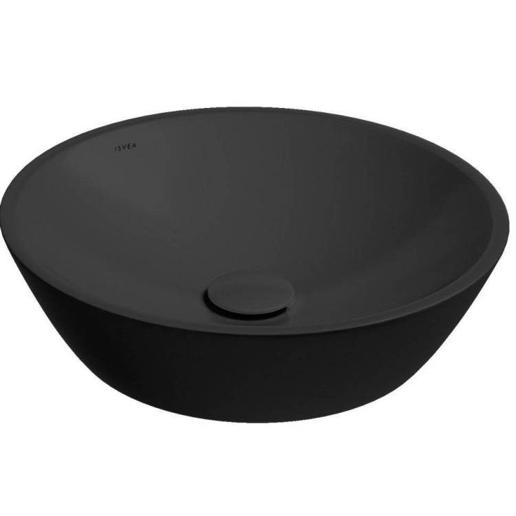 Раковина Isvea SistemaY Soft 10SY66045SV-2N 45 см, черная матовая