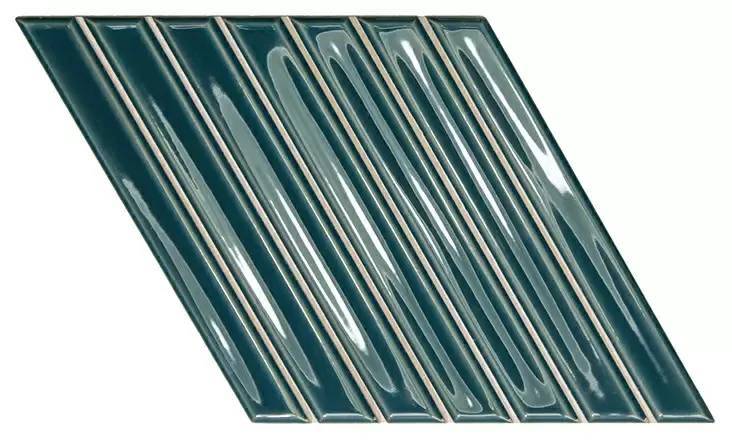 Керамическая плитка WOW Spike Bars 135015 A Peacock Blue Gloss 15x25.9