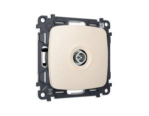 Комплект механизма TV розетки оконечной Ambrella Volt MO MO333005 бежевый матовый