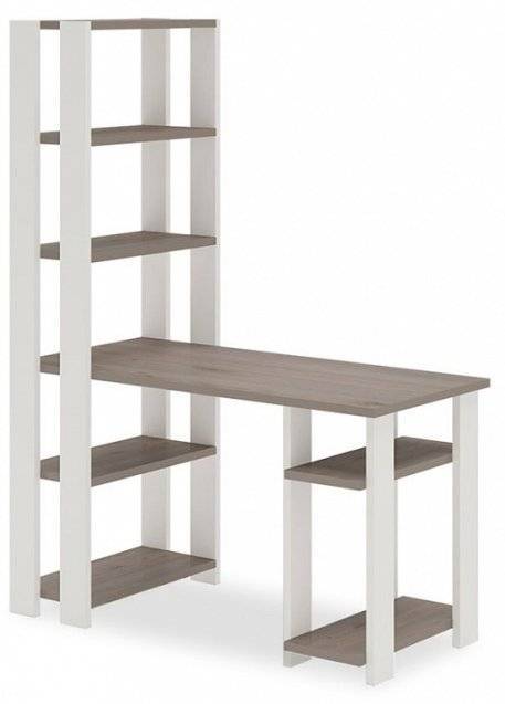 Стол компьютерный Merdes Slim СТН-180/130 БЕН Белый/Нельсон