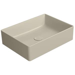 Раковина GSI Kube X 942908 50 см, бежевая матовая