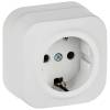 Розетка 1-местная с заземлением IEK Glory ERH11-K01M-16 белый матовый
