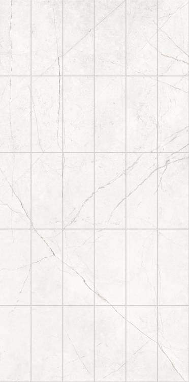 Декор Estima Nolana 71996 FalseMosaic/NL00_NS/59.2x119.3x10/Bricks/ White Неполированный 59.2x119.3