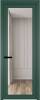 Межкомнатная дверь Profil Doors 1 AGP цвет профиля Зеленый воск, стекло безопасное 6 мм прозрачное 600x2000