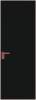 Межкомнатная дверь Profil Doors 1 AGK цвет профиля Красный антрацит, стекло безопасное 4 мм монохром черный 600x2000