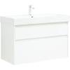 Тумба с раковиной Aquanet Nova Lite 100 291826 Белый глянец