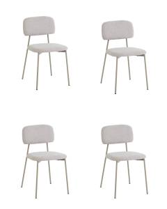 Набор из 4 стульев Stool Group Chao 3277-ST-4 CD2302-24 grey gr.l X4 серый