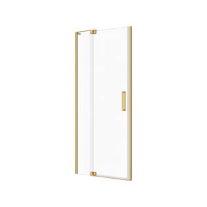 Душевая дверь Cezares Slider SLIDER-B-1-80/90-C-BORO профиль брашированное золото, стекло прозрачное, 80x195