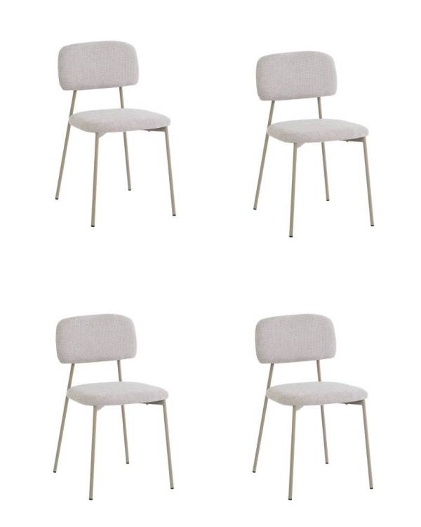 Набор из 4 стульев Stool Group Chao 3277-ST-4 CD2302-24 grey gr.l X4 серый