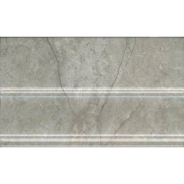 Плинтус Kerama Marazzi Кантата FMB033 Серый Светлый Глянцевый 15x25