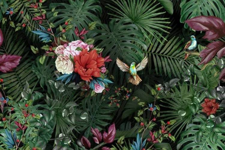 3D Фотообои Artegrafico «Райские птицы» ED-006 канвас