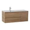 Тумба с раковиной BelBagno KRAFT-1200-2C-1A-SO-RNN-L подвесная, Rovere Nebrasca Nature, 52.1x121x46.5 фото 2