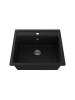 Мойка кухонная Watersense Eva W00834 черная матовая, 57х50 фото 10