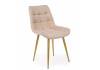 Стул на металлокаркасе Notta Челси 360 К 632482 бежевый (zd 210) / золотой np