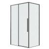 Душевой уголок Grossman Galaxy 120.K33.01.1410.21.02 профиль черный матовый, стекло шиншилла, 140x100x195