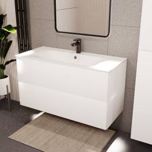 Тумба с раковиной Terminus Aurora AUR101002900301O белый, 100x62