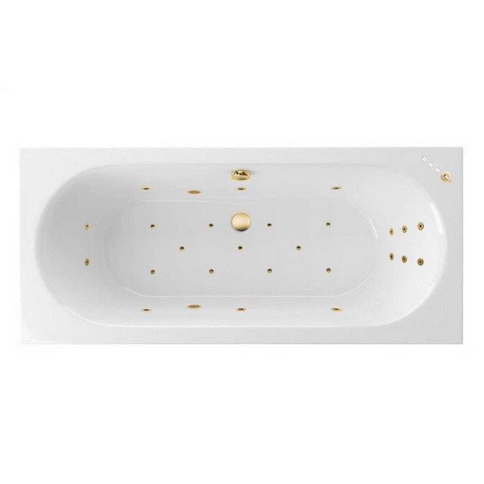 Акриловая ванна Excellent Oceana Slim ULTRA WAEX.OCE16S.ULTRA.GL 160x75 золото