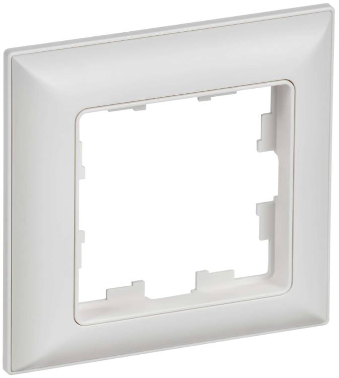 Рамка 1-постовая IEK Brite BR-M12-12-K91 арктический белый/белый