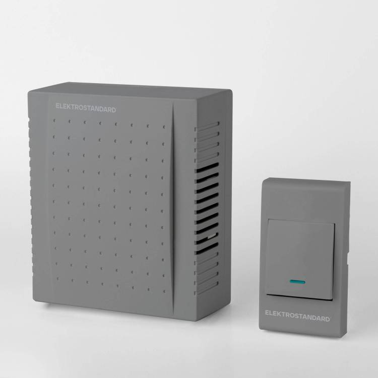 Звонок дверной Elektrostandard DBQ26M WM 1M IP44 Серый