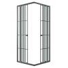Душевой уголок Niagara Eco NG-1009-14QKL профиль черный матовый, стекло с узором, 90x90x190 фото 2
