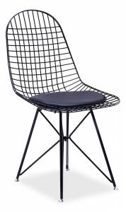 Стул обеденный Stool Group Eiffel AFR-18B-P1 BL/BL с черной подушкой