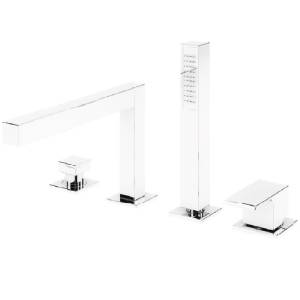 Смеситель на борт ванны Cezares Porta PORTA-BVDM4-BIO белый
