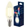 Лампа светодиодная Uniel E14 4W 3000K прозрачная LED-C35-4W/3000K/E14/CL GLY01TR фото 4