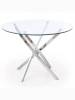 Стол обеденный Halmar Raymond V-CH-RAYMOND-ST-CHROM прозрачный/хром