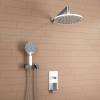 Душевой комплект Wasserkraft A16067WHITE встраиваемый, с верхней душевой насадкой и лейкой, белый, хром