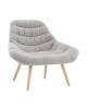 Кресло Stool Group Олби Страйпс QH-2805K 263-6 light grey светло-серый