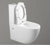 Унитаз-компакт Cerutti Spa Orlter CT9867 безободковый, сиденье микролифт, белый фото 4